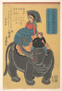 Chū tenjiku Maruka koku shūsshō daizō zu|Picture of an Elephant Born in Maruka in Central India