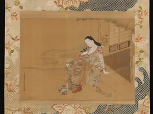 Courtesan Enjoying a Cool Summer
 Evening