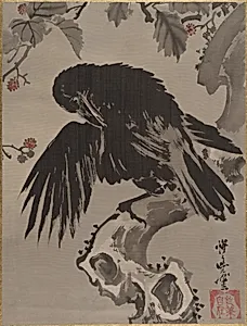 木に鴉図|Crow on a Branch