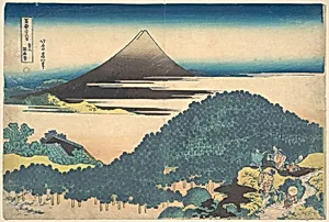 冨嶽三十六景　青山円座松|Cushion Pine at Aoyama (Aoyama enza no matsu), from the series Thirty-six Views of Mount Fuji (Fugaku sanjūrokkei) by Katsushika Hokusai