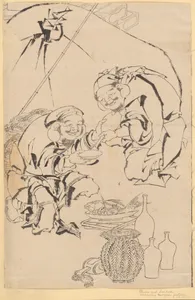 Ebisu and Daikoku Celebrating the New Year Festival