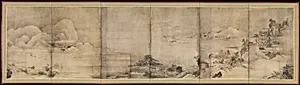 近江八景|Eight Views of Ōmi (Ōmi hakkei) by Soga Shōhaku