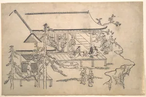 Flower-Viewing Scene