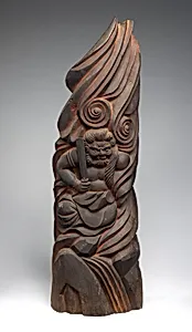 木喰上人造　不動明王像|Fudō Myōō (Achala Vidyaraja), The Immovable Wisdom King by Mokujiki Shōnin