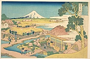 冨嶽三十六景　駿州片倉茶園の不二|Fuji from the Katakura Tea Fields in Suruga (Sunshū Katakura chaen no Fuji), from the series Thirty-six Views of Mount Fuji (Fugaku sanjūrokkei) by Katsushika Hokusai