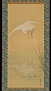土佐光起筆　鷺図|Heron