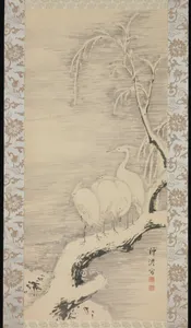Herons in the Snow