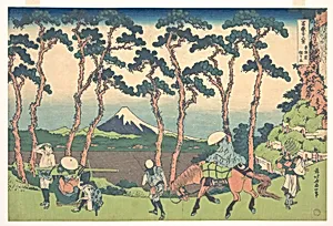 冨嶽三十六景　東海道保土ケ谷|Hodogaya on the Tōkaidō (Tōkaidō Hodogaya), from the series Thirty-six Views of Mount Fuji (Fugaku sanjūrokkei) by Katsushika Hokusai