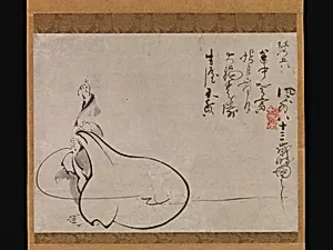風外慧薫筆　指月布袋図|Hotei Pointing at the Moon