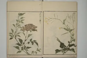 草花略画式|How to Draw Plants and Flowers Simply (Sōka ryakugashiki) 草花略画式