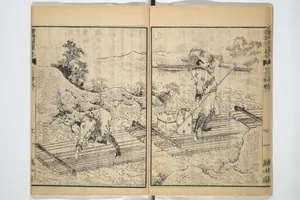 画本唐詩選五言律排律)|Illustrated "Anthology of Tang-Dynasty Poems" in Five-Syllable Lines (Tōshisen ehon gogon ritsu hairitsu 画本唐詩選五言律排律)