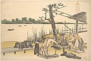 今戸川|Imadogawa by Katsushika Hokusai