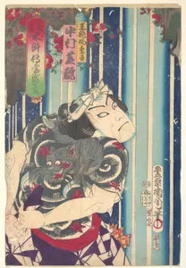 Imaginary portrait, Shuihuzhuan of Stage: Tōryūdai (Mitate Suikoden Tōrōdai) - Actor Nakamura Shikan plays Suekichi