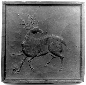 Ink Tablet with Black Stag Motif