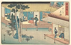 東海道五十三次　石部|Ishibe by Utagawa Hiroshige