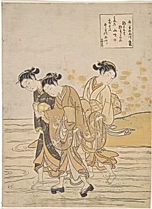 井手の玉川|Jewel River at Ide (Ide no Tamagawa) by Suzuki Harunobu