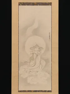 狩野探幽筆 神農・夏冬山水図|Winter Landscape - Kano Tan'yū