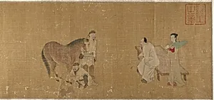 明/清 佚名 舊傳趙孟頫 相馬圖 卷|Judging a Horse