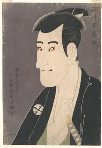 三代目市川高麗蔵の志賀大七|Kabuki Actor Ichikawa Komazō III as Shiga Daishichi in the Play A Medley of Tales of Revenge (Katakiuchi noriaibanashi)