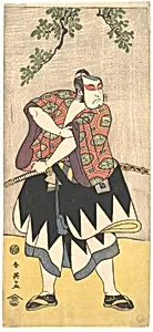 勝川春英画　二代目市川門之助|Kabuki Actor Ichikawa Monnosuke II