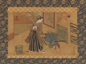 Kabuki Play Kusazuribiki from the Tales of Soga (Soga 
monogatari)