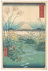 富士三十六景　甲斐大月の原|Kai, Otsuki no Hara by Utagawa Hiroshige