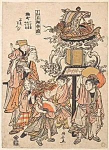 Kodomo Mando, Kojimachi 1,2, 3-chome, Sanno Go-sairei|Childrens' Lantern Float, Kojimachi 1,2, 3-chome Block Association, Sanno Festival by Torii Kiyonaga