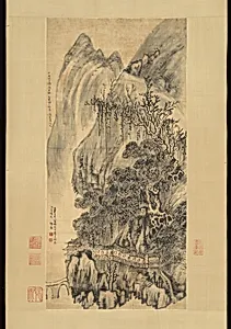 明/清 王鐸 山水圖 軸|Landscape