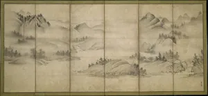 相阿弥筆 四季山水図 （瀟湘八景）|Landscape of the Four Seasons (Eight Views of the Xiao and Xiang Rivers)
