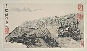 清 石濤(朱若極) 四季山水圖 冊|Landscapes of the Four Seasons