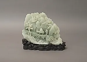 清 玉雕老子出關山子|Laozi crossing the Han Pass