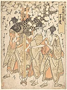 Mando|子供遊に和賀　万度|Lantern Float by Kitagawa Utamaro