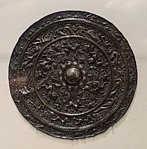 唐 鳥獸紋銀鏡背|Mirror Back with Birds and Animals in Repoussé