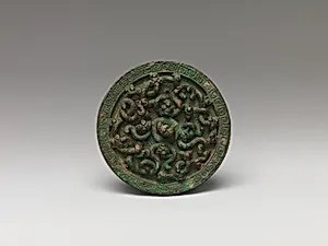 仿古 蟠螭紋銅鏡|Mirror in the style of the Eastern Zhou, Warring States period (475-221 B.C.) by Unknown Artist