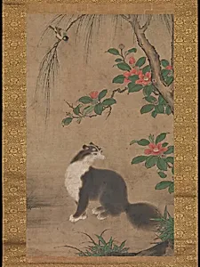 右都御史筆　麝香猫図|Musk Cat