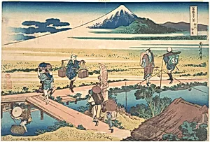 冨嶽三十六景　相州仲原|Nakahara in Sagami Province (Sōshū Nakahara), from the series Thirty-six Views of Mount Fuji (Fugaku sanjūrokkei) by Katsushika Hokusai