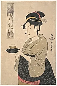 難波屋おきた|Okita of the Naniwa-ya Tea-house by Kitagawa Utamaro