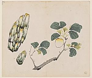 明 胡正言 《十竹齋書畫譜》 四開 木版畫|Page from the Ten Bamboo Studio Manual of Painting and Calligraphy