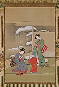 雪兎図|Painting the Eyes on a Snow Rabbit
