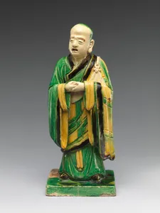明弘治 三彩佛涅磐組像|Par nirvana (death and transcendence of the Buddha) and attendant arhats