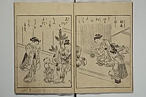 絵本千代の松|Picture Book of the Eternal Pines (Ehon chiyo no matsu 絵本千代の松) by Suzuki Harunobu 鈴木春信