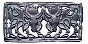 雙牛紋青銅牌飾|Plaque with Two Yaks by Unknown Artist