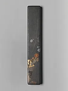 花熨斗蒔絵短冊箱|Poem Card (Tanzaku) Box with Flower Bouquet by Shibata Zeshin