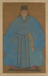 明 阮祖德 抑齋曾叔祖八十五齡壽像 軸|Portrait of the Artist's Great-Granduncle Yizhai at the Age of Eighty-Five