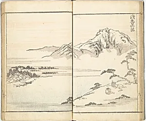 勝景眺望山水画譜|Prospects and Views, Picture Album of Landscapes (Shōkei chōbō, Sansui gafu 勝景眺望山水画譜) by Kōkunsai Bairin 廣薫齋梅林