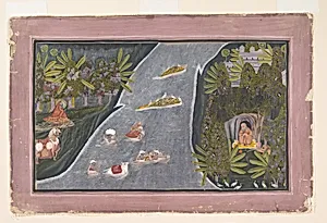 Radha Crosses a River to Interview a Hindu Sage