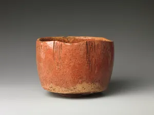 本阿弥光悦様式　赤楽茶碗|Red Raku Tea Bowl (copy of the Kaga Kōetsu Tea Bowl)