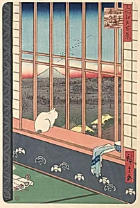 名所江戸百景 浅草田圃酉の町詣|Revelers Returned from the Tori no Machi Festival at Asakusa, from the series One Hundred Famous Views of Edo by Utagawa Hiroshige