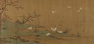 明 佚名 舊傳刁光 叢簧集羽 卷|River Scene with Birds and Bamboo by Diao Guang|Unidentified artist