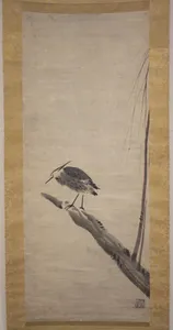 柳鷺図 (Ryūro zu)|Heron and Willow